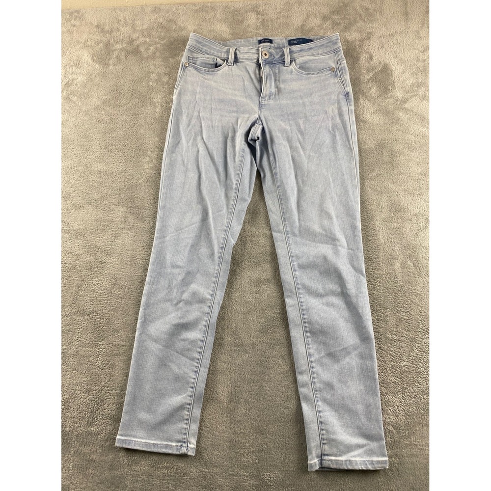 J.Jill Denim Authentic Fit Slim Ankle Jeans Light Wash Womens Size 4 Blue
